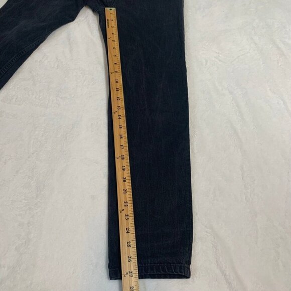 Alexander Wang black fade hidden button fly 003 100% cotton denim jeans - Picture 12 of 12